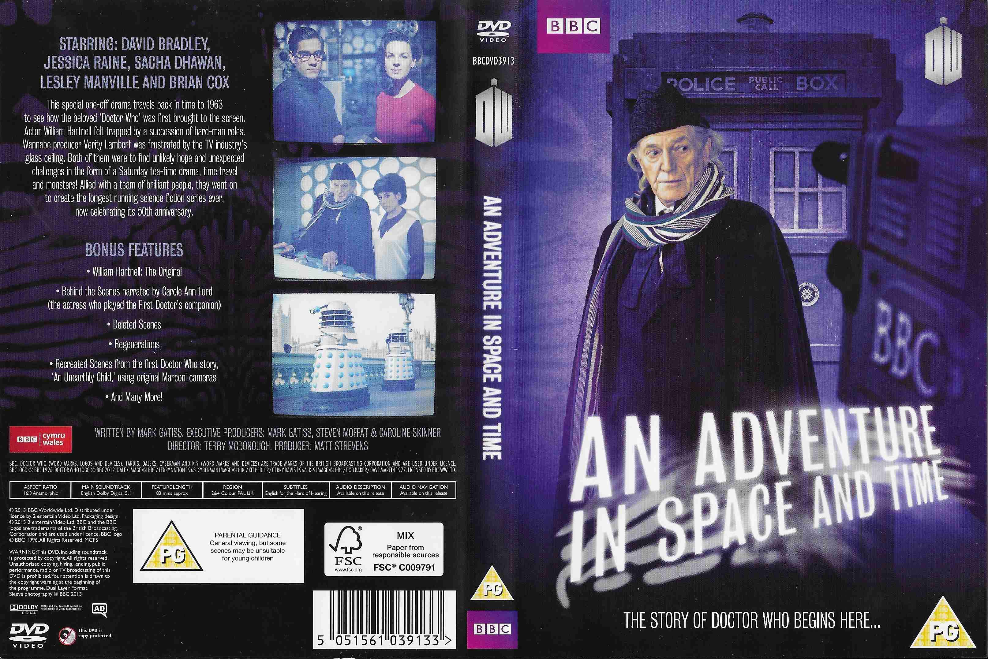 Picture of BBCDVD 3913 Doctor Who - An adventure in space and time by artist Mark Gatiss from the BBC records and Tapes library